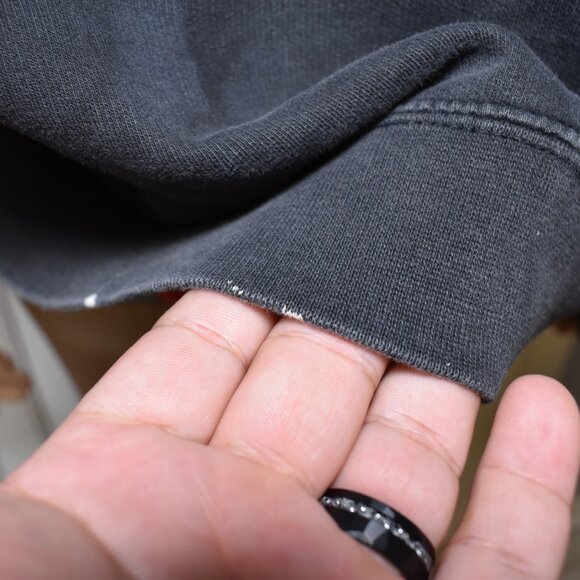 VTG AFI Band 2003 Black Cat Hoodie East Bay Hoodie Sz Small distressed - Picture 11 of 13